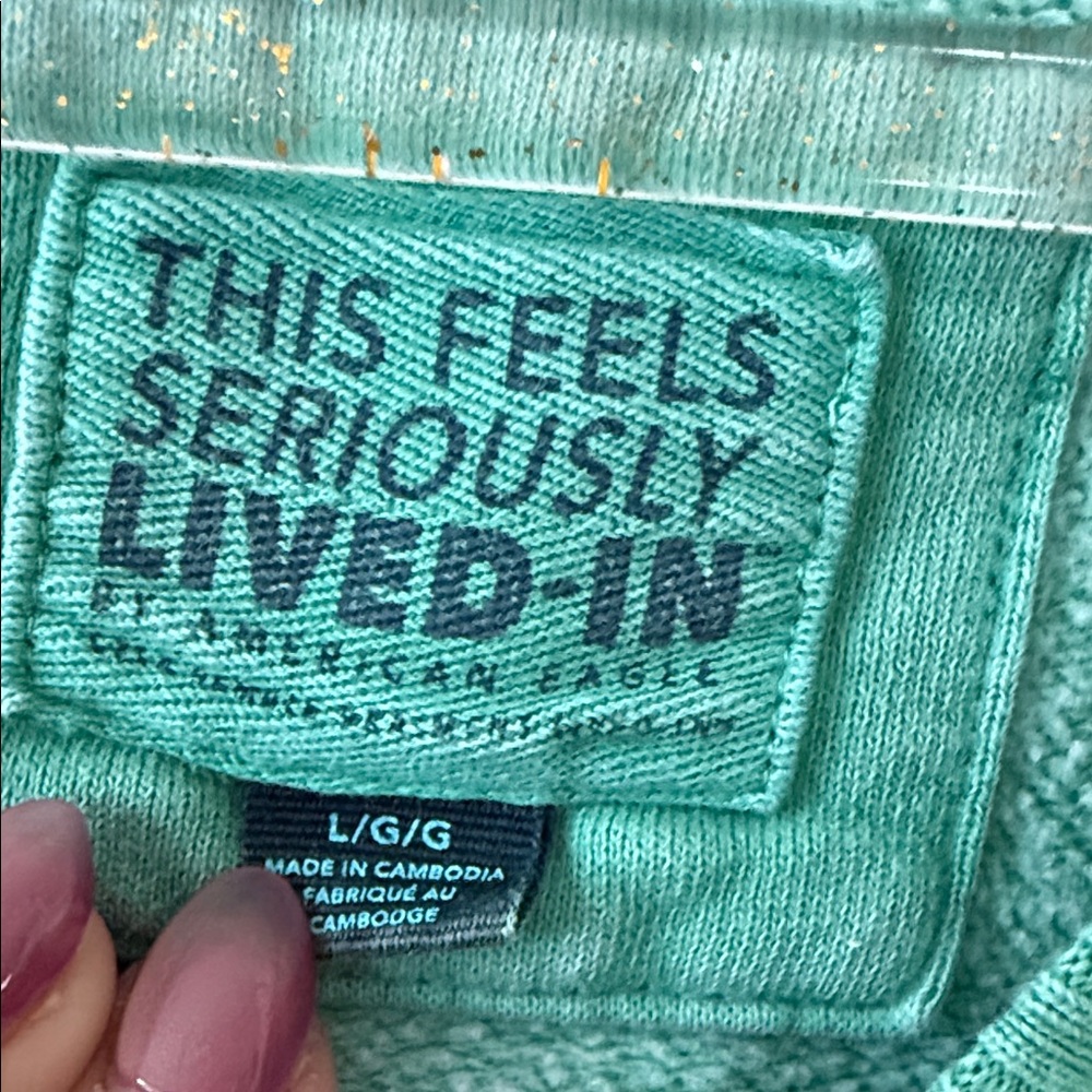 American Eagle Outfitters green Crew Neck Sweater - Picture 3 of 7